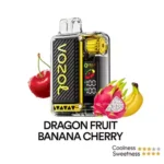 VOZOL Vista 20000 Puffs Disposable Vape; Dragon Fruit Banana Cherry; UAE VAPE GALLERY;