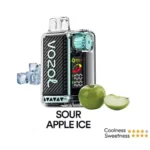 VOZOL Vista 20000 Puffs Disposable Vape; SOUR APPLE ICE; UAE VAPE GALLERY;